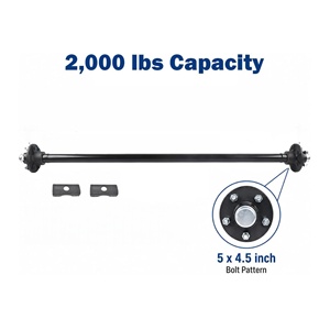 เพลาลากพ่วง 2000 ปอนด์ <span class=keywords><strong>5</strong></span> x 4.<span class=keywords><strong>5</strong></span> รูยึด <span class=keywords><strong>5</strong></span> รู สำหรับรถพ่วง เรือ รถอเนกประสงค์ รถบ้านเคลื่อนที่ - Product Image 1