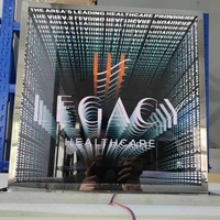 Miroir LED 3D étanche IP65 pour la décoration de panneaux publicitaires commerciaux en extérieur