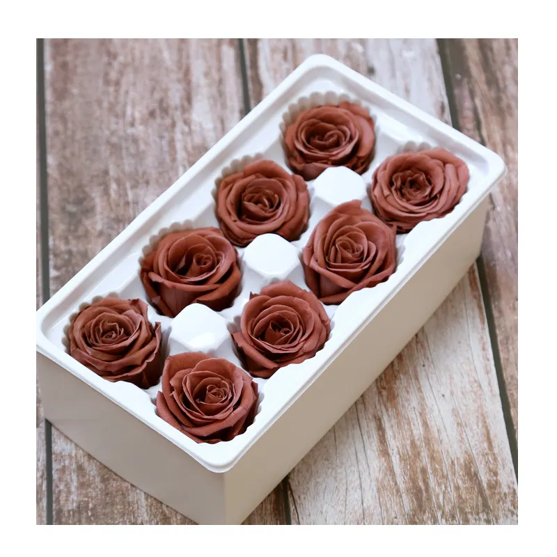 4-5Cm Diy Gift Eeuwige Leven Bloem Gedroogde Rose Valentine Materiaal Bewaard Eeuwige Rose Bloem Rozen