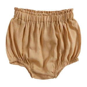 Vestido de verano para niñas, algodón y lino, chaleco para niñas, falda con volantes, enagua, falda de princesa, pantalones de pan, conjunto de ropa Bloomer para bebés - Product Image 4