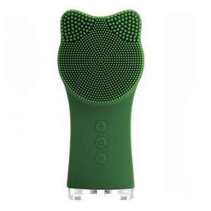 Mini brosse nettoyante faciale en silicone, brosse vibrante pour le visage, nettoyage en profondeur, brosses de nettoyage en forme d'oreilles de chat - Product Image 2