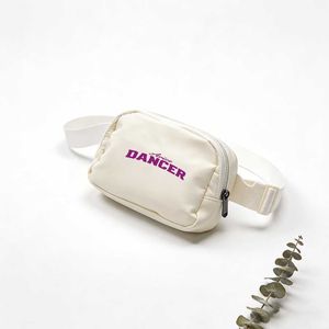 Bolso Bandolera Personalizado Arice DANCER con Texto Morado y Diseño de Logotipo Decorativo en Cursiva y Negrita - Product Image 5