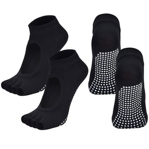 Chaussettes de yoga en coton avec logo personnalisé CZFIT, antidérapantes, pour pilates, antidérapantes pour femmes, chaussettes de yoga - Product Image 4
