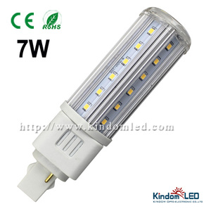 Phong cách mỏng cắm ánh sáng E27 G24 G23 7W Ngô dẫn đèn gx24 sockel nhôm + PC AC 100-265V - Product Image 3