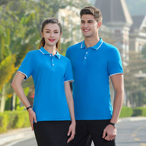 Vente chaude 100% Coton Polo Uni Blanc Logo Personnalisé Polo Coloré Chemise Polo Homme - Product Image 2