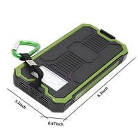 Batterie Externe Solaire en Gros 20000mAh Portable Étanche avec Câbles Intégrés Type C Charge Rapide pour Extérieur