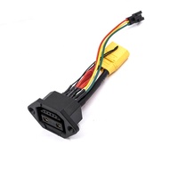 2 + 6 Pin Port baterai Lithium dengan kabel 10AWG & XT150 Ideal untuk EV/menara dudukan kabel baterai