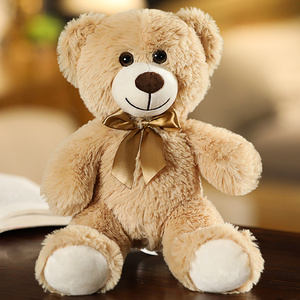 Oso de Peluche Suave y Adorable a Bajo Precio, Personalizado en Siete Colores, Juguetes de Peluche <span class=keywords><strong>para</strong></span> Navidad, Regalos de Cumpleaños <span class=keywords><strong>para</strong></span> Bebés - Product Image 1