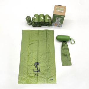 Custom Wholesale Biodegradable Garbage Bags Roll <b>Compostable</b> Eco Pet Dog Poop Bags for Dogs - Product Image 1