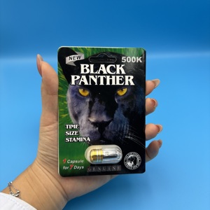 Best Selling Black Panther Capsule Black Panther 500k Single Take Plant Supplement Herbal <b>Blend</b> Capsule for Regular Men - Product Image 6