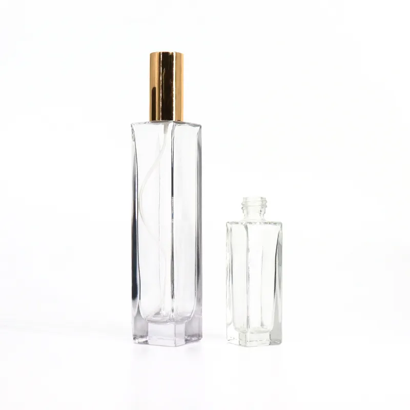 Spray de perfume vazio recarregável, spray transparente de vidro de 5ml, 10ml, 15ml, 20ml