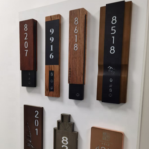Placa <span class=keywords><strong>de</strong></span> Señalización <span class=keywords><strong>para</strong></span> Puerta <span class=keywords><strong>de</strong></span> Hotel D02-SF con Marco, Número <span class=keywords><strong>de</strong></span> Habitación Inteligente - Product Image 6