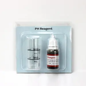 Kit de reactivo de PH para el hogar, purificador de agua alcalina, prueba de calidad del agua, gotas, detector de medidor de Ph, reactivo, nuevo embalaje
