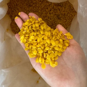 Cire d'abeille naturelle écologique pour la fabrication de bougies, cire d'abeille jaune de qualité cosmétique et alimentaire, blocs en vrac, granulés, cire d'abeille jaune biologique - Product Image 1