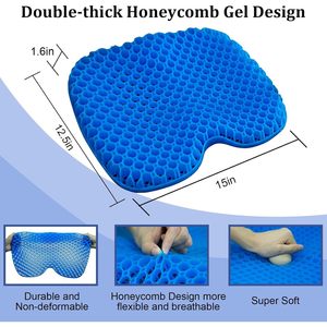 Cojín de Asiento de Kayak de Gel Grueso Impermeable de Primera Calidad, Antideslizante, para Barco, Canoa, Remo, Estadio, Silla de Kayak - Product Image 4