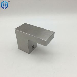 Poignées de porte en verre de salle de bain en acier inoxydable massif poignées de porte en verre de douche simple face - Product Image 1