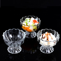 Contenants à glace en forme de pétale au design délicat, coupes à dessert pour jus et salades, bols à glace