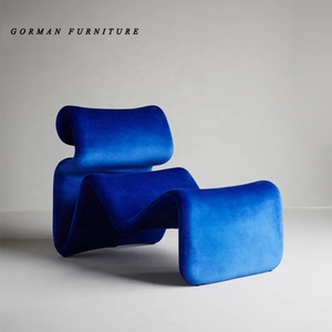 Gormann recliner eccetera sedia profilata fiocco astratto poltrona curva singola - Product Image 4