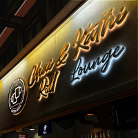 Enseignes LED personnalisées CARREY pour extérieur, signalétique de devanture de bar, enseignes de club, logo en lettres en relief, affichage publicitaire pour entreprises