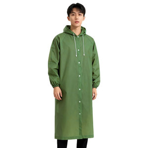PEVA Disposable Adult Thickened Waterproof One-piece <strong>Raincoat</strong> for Portable Outdoor Hiking Travel - Product Image 1