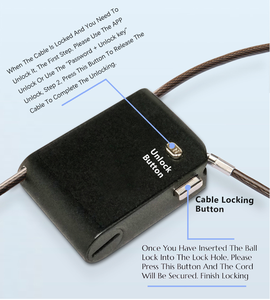 <span class=keywords><strong>2025</strong></span> Mới Có Thể Điều Chỉnh Ứng Dụng Thông Minh Chuỗi Thép Có Thể Điều Chỉnh Ổ Khóa Keyless Thông Minh Ổ Khóa Cáp Không Dây Với Mật Khẩu - Product Image 5