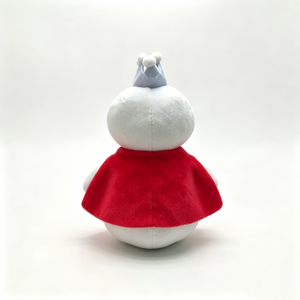 Customized snowman plush with crown and <b>red</b> cape, royal snowman plushie,Snowman plush toy,cute snowman stuffed animal - Product Image 3
