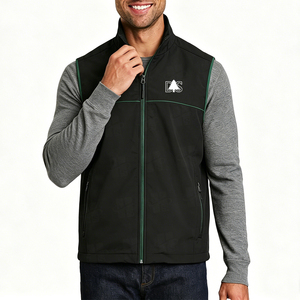 Débardeur zippé sans manches de haute qualité pour hommes, avec poche zippée, personnalisable avec logo brodé – Vente en gros - Product Image 3