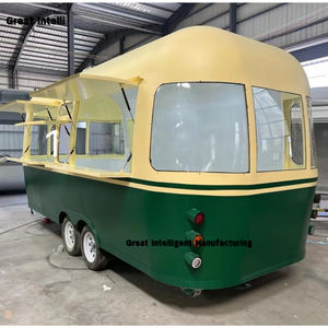 Carrito de catering de acero inoxidable duradero, camión de comida callejera al por menor barato de China para pollo frito, café para perritos calientes y más - Product Image 1