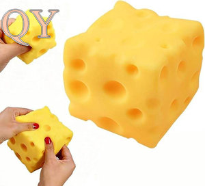 QY Jumbo Squishy Bloque De Queso De Recuperación Lenta Juguete Sensorial Antiestrés Para Niños Adultos Al Por Mayor - Product Image 3