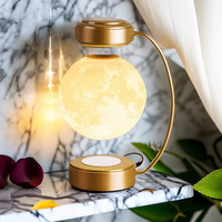Lámpara de bola flotante LED de levitación magnética, luces de noche, Luna, luces de noche, Luna para escuela, oficina, librería, decoración del hogar