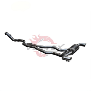 Vortex Stainless Steel Valved Mirror Polished Catback <b>Exhaust</b> for GR Supra A90 3.0T B58 Dual Single Exit Tailpipes System - Product Image 5