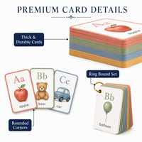 150 cartes flash de phonétique personnalisées pour plus de 45 modèles sonores, cartes de lecture précoce pour enfants de 3 ans et plus |   Reliure à anneaux écologique