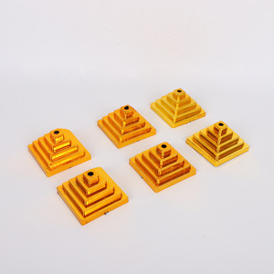 Soporte de plástico para bandera de escritorio con base dorada, soporte de un solo poste para exhibición de banderas de países - Product Image 2