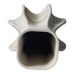 Vaso in Ceramica 3D Scultoreo con Dettagli Geometrici, Vaso Decorativo Moderno per Fiori da Soggiorno - Product Image 3