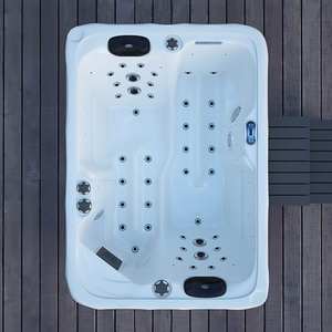 Best-seller Spa <span class=keywords><strong>extérieur</strong></span> de luxe 41-Jet Bain à remous Jacuzzis avec 2 chaises longues Design moderne pour les villas Approvisionnement en gros - Product Image 1