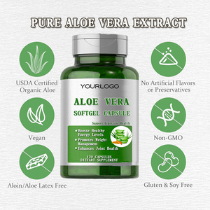 Kapsul Softgel Minyak Lidah Buaya Ekstrak Lidah Buaya Alami Melembapkan Kulit Menutrisi Antioksidan Menenangkan Suplemen Kesehatan Kulit Dewasa - Product Image 2