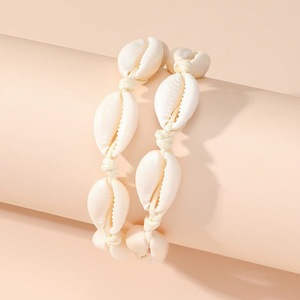 Boho Chic Women's Natural White <b>Shells</b> Braided <b>Bracelets</b> Spring New Beach Seashell Jewelry for Gift Wholesale - Product Image 6