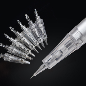 Cartouches d'<span class=keywords><strong>aiguilles</strong></span> jetables 1P stérilisées, Machine de maquillage permanente, <span class=keywords><strong>aiguilles</strong></span> de tatouage, verrouillage pour sourcils, Eyeliner 3d, 50 pièces - Product Image 5