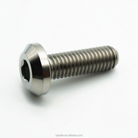 Baut OEM Titanium Berlapis Seng Baja/Kuningan Aluminium M5/M6/M8x10/12/15/20/25/30/35/40/50/60/70mm Sekrup Kepala Pan Kustom