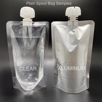 Doypack Logo personnalisé recharge de sac d'emballage de savon à vaisselle lessive détergent debout pochette d'emballage de bec d'emballage de liquide vaisselle