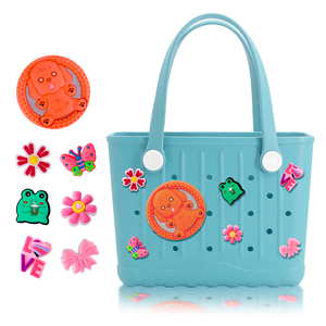Bolsa de playa de goma ecológica, impermeable, ligera, para niños y adultos, recién llegada, de gran capacidad, tipo bolso de mano EVA. - Product Image 6