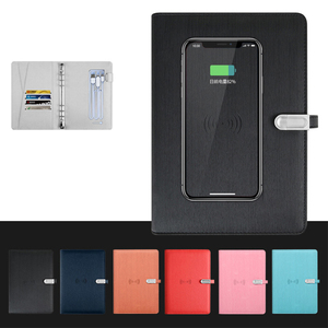 Cuaderno con cremallera de cuero PU A5 A6 A7 A4 tamaños diario Bloc de escritura Promoción Comercial Regalo De vacaciones banco de energía de hojas sueltas - Product Image 2