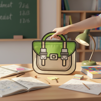 Bolsas Personalizadas de PE con Cierre Hermético, Lindas Bolsas con Forma de Mochila Escolar para Empacar Dulces y Chocolate, Regalo de Cumpleaños para Niños