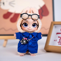 Vêtements de poupée en peluche imperméables de 17 cm, à thème animal mignon et dessin animé, avec design personnalisé pour enfants - Cadeau