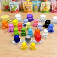 Bouchon de bec verseur en plastique de 8,6 mm, personnalisé OEM/ODM, écologique, de qualité alimentaire, pour pochette, à sécurité enfant, anti-fuite, réutilisable