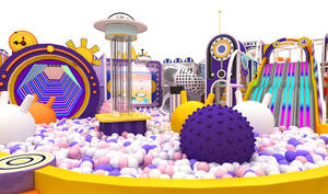 Equipo de patio de recreo interior comercial para niños con tobogán y <span class=keywords><strong>PISCINA</strong></span> DE BOLAS Equipo de recreación interior <span class=keywords><strong>casero</strong></span> - Product Image 6