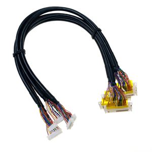 Câble micro-coaxial LVDS sur mesure 20454 40 broches pas de 0,5 mm, fil fin bleu pour panneau d'affichage EDP d'ordinateur portable - Product Image 5