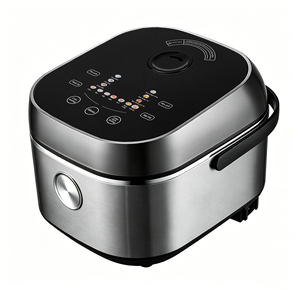 Olla <span class=keywords><strong>Arrocera</strong></span> Eléctrica Inteligente de 4L, Cuerpo de Acero Inoxidable, 1300W, Calentamiento por Inducción, Temporizador de 24H, Control Digital, para Autocaravanas y Hogares, Diseño Cuadrado - Product Image 1