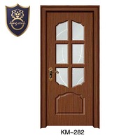 Porte intérieure solide en bois de mélamine de chambre à coucher de conception moderne pour la maison