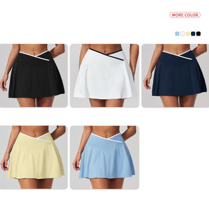 Dernière collection de vêtements de tennis pour femmes, débardeur color block et jupe à taille croisée, tenues de pickleball, ensembles de vêtements de padel - Product Image 5